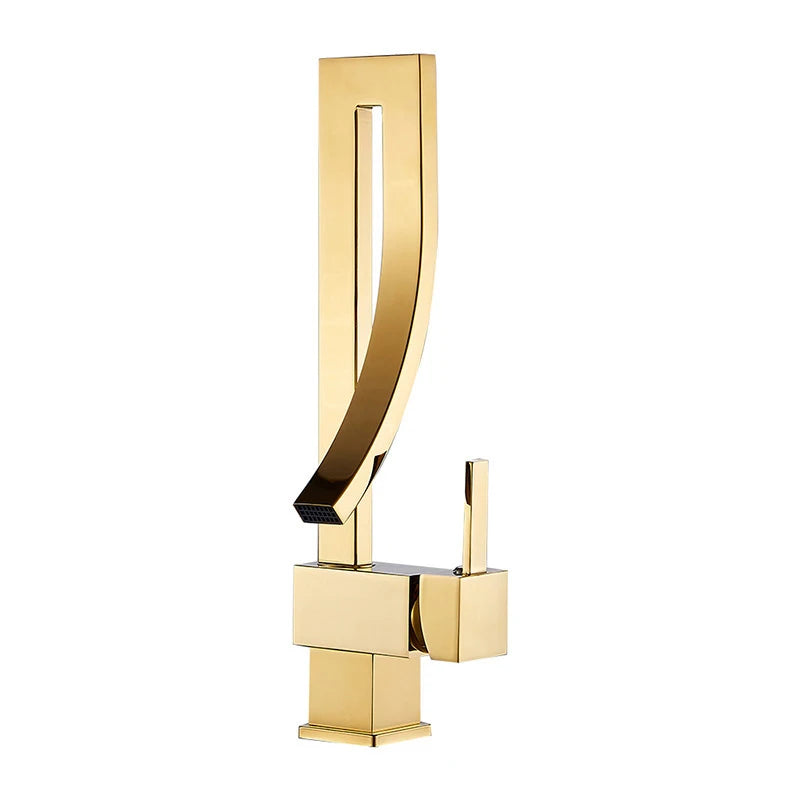 Wanmivezlo Single Handle Brass Deck Mounted Basin Faucet