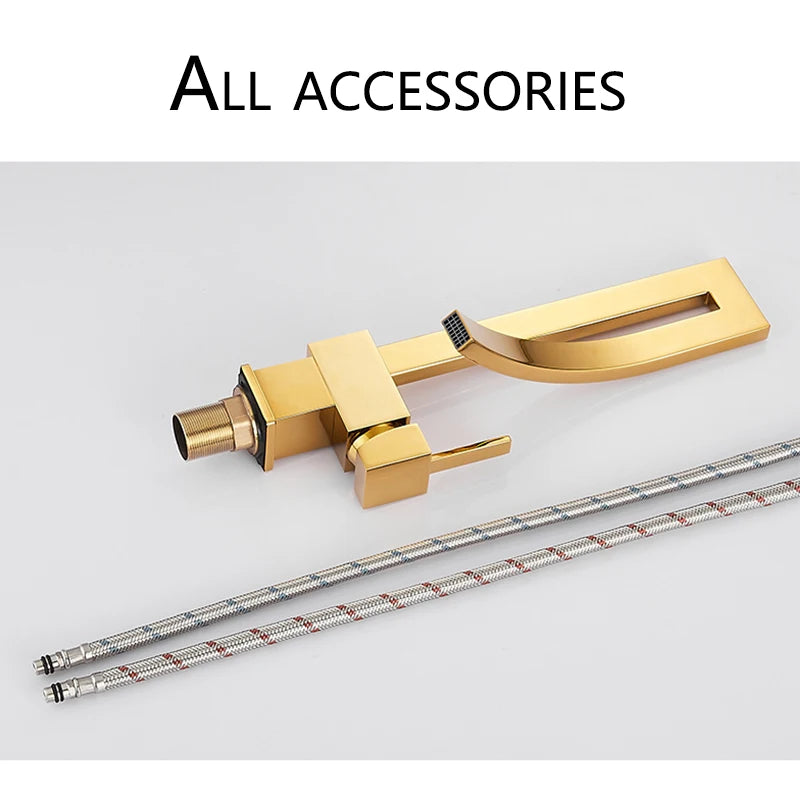 Wanmivezlo Single Handle Brass Deck Mounted Basin Faucet