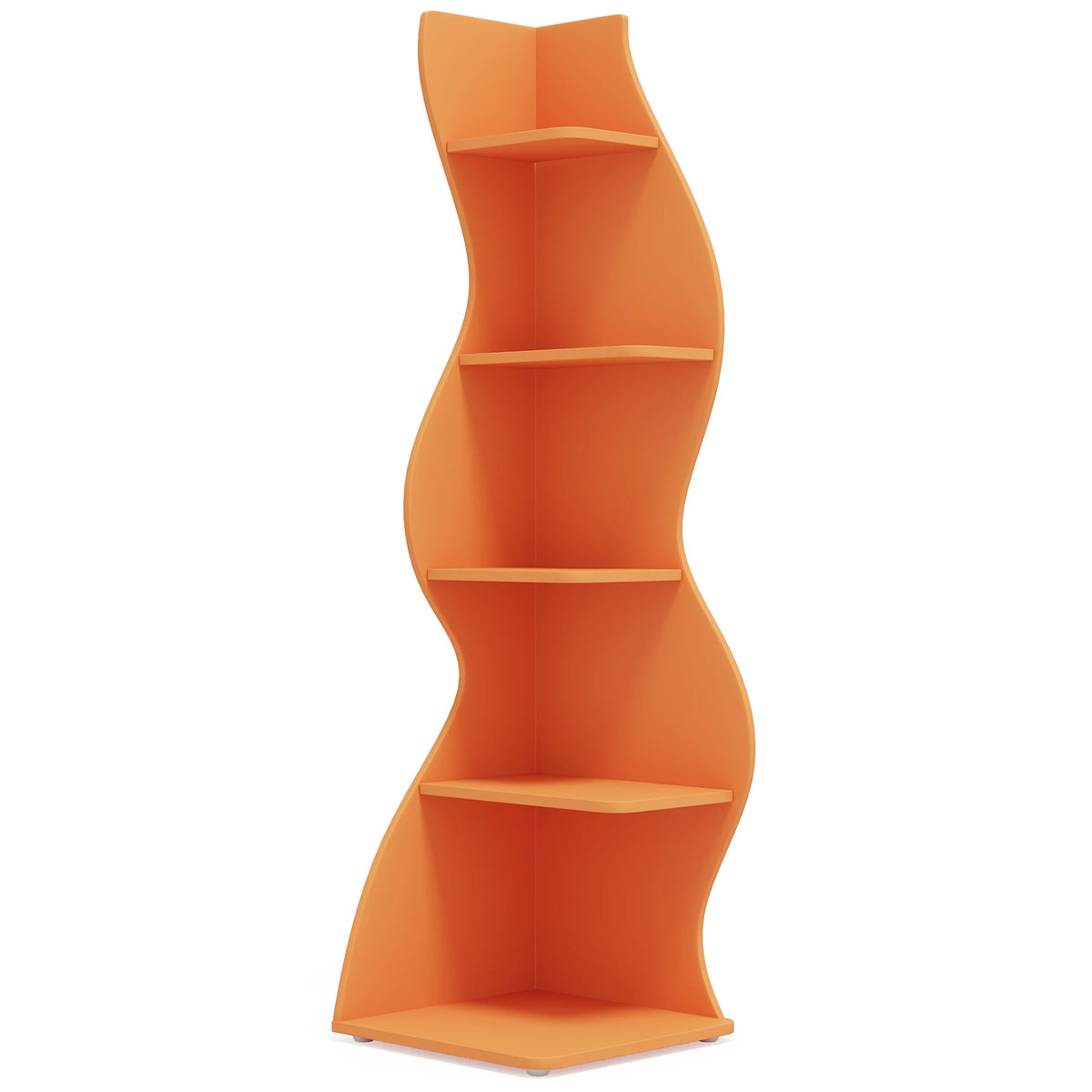 Tribesigns Modern Corner Bookshelf Wall Storage Rack And Plant Stand