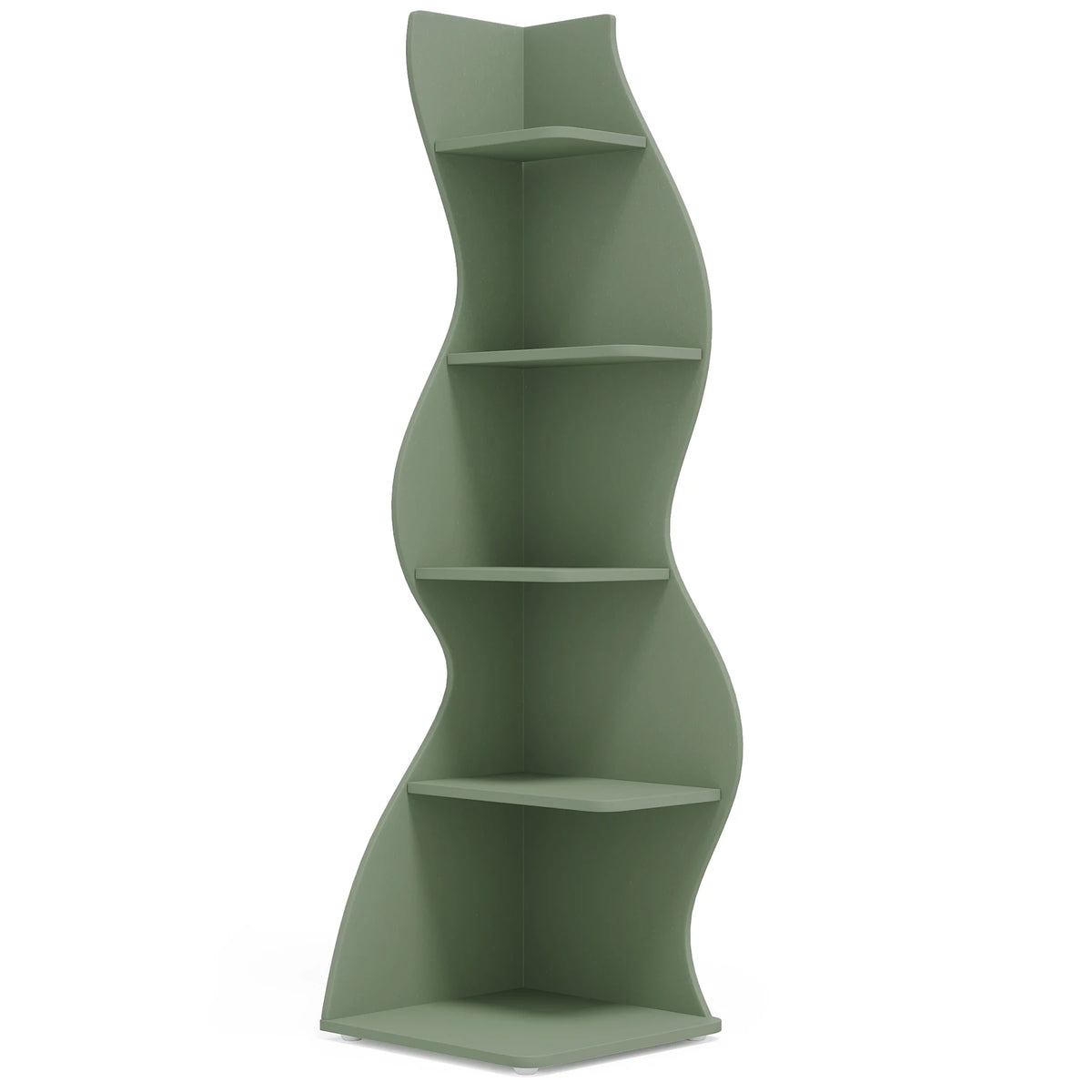 Tribesigns Modern Corner Bookshelf Wall Storage Rack And Plant Stand